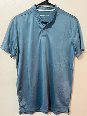 Truwear Short-Sleeve Collarless Performance Polo